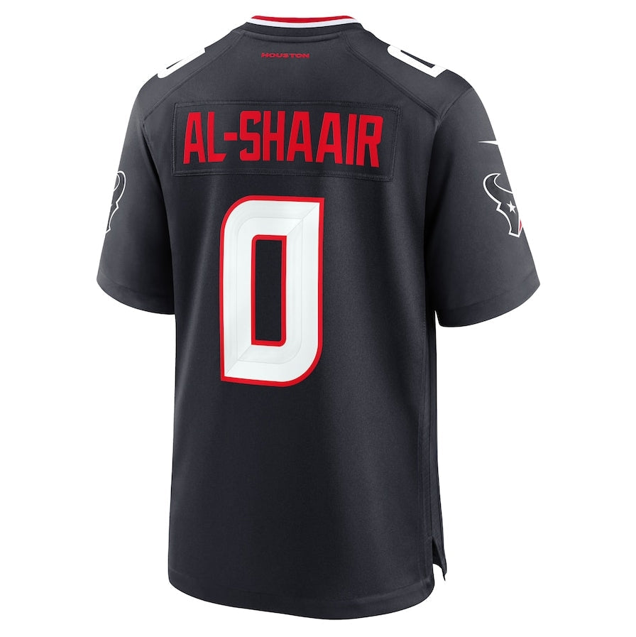 H.Texans #0 Azeez Al-Shaair Team Game Jersey - Navy American Football Jerseys