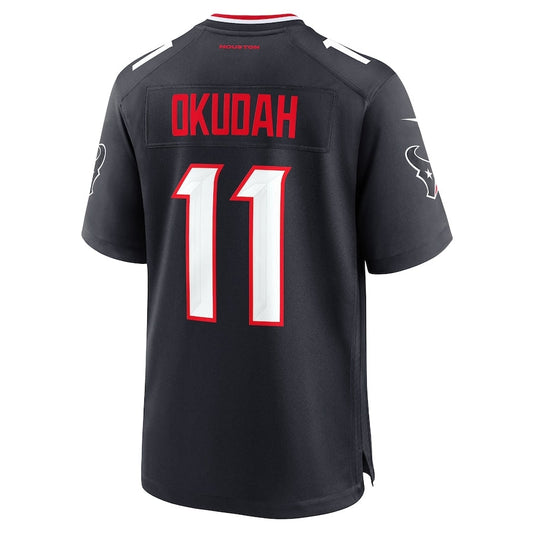 H.Texans #11 Jeff Okudah Team Game Jersey - Navy American Football Jerseys