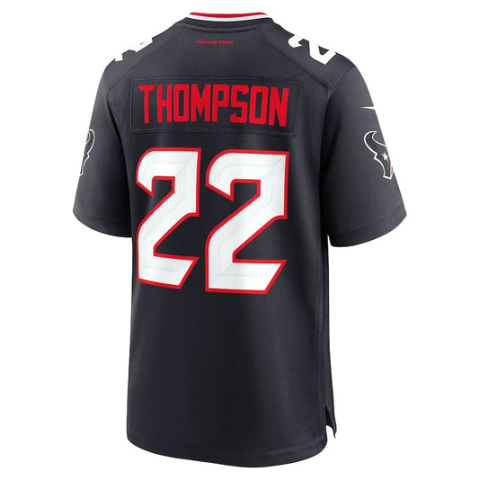 H.Texans #22 Josh Thompson Team Game Jersey - Navy American Football Jerseys