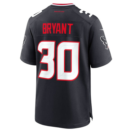 H.Texans #30 Myles Bryant Team Game Jersey - Navy American Football Jerseys