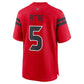 H.Texans #5 Jalen Pitre Alternate Game Jersey - Red American Football Jerseys