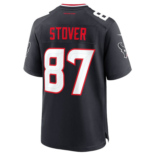 H.Texans #87 Cade Stover Game Jersey - Navy American Football Jersey