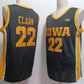 I.Hawkeyes #22 Caitlin Clark Black Stitched Jersey American College Jerseys