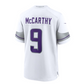 MN.Vikings #9 J.J. McCarthy Alternate Game Player Jersey - White American Football Jerseys