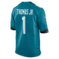 J.Jaguars #1 Brian Thomas Jr 2024 Draft First Round Pick Player Game Jersey - Teal American Football Jerseys