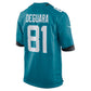 J.Jaguars #81 Josiah Deguara Alternate Game Jersey - Teal American Football Jersey