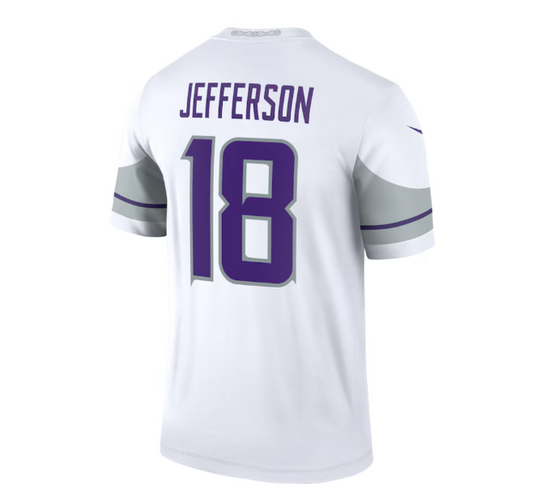 MN.Vikings #18 Justin Jefferson Alternate Legend Player Jersey - White American Football Jerseys
