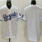 Kansas City Royals Blank White Cool Base Stitched Baseball Jersey
