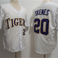L.Tigers #20 Paul Skenes White 2023 Stitched Baseball Jersey American College Jerseys