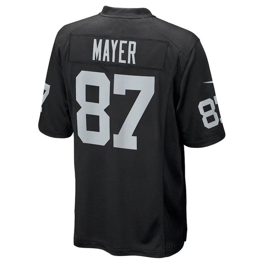 LV.Raiders #87 Michael Mayer 2023 Draft Pick Game Jersey - Black American Football Jerseys