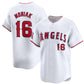 Los Angeles Angels #16 Mickey Moniak White Home Limited Baseball Stitched Jersey