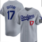 Los Angeles Dodgers #17 Shohei Ohtani Gray Cool Base Stitched Baseball Jersey