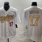 Los Angeles Dodgers #17 Shohei Ohtani Number White 2022 All Star Stitched Cool Base Baseball Jerseys