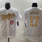 Los Angeles Dodgers #17 Shohei Ohtani Number White 2022 All Star Stitched Flex Base Baseball Jerseys