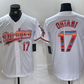 Los Angeles Dodgers #17 Shohei Ohtani White Mexico Cool Base Stitched Baseball Jersey