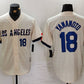 Los Angeles Dodgers #18 Yoshinobu Yamamoto Number Cream 2024 City Connect Limited Stitched Baseball Jersey