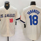 Los Angeles Dodgers #18 Yoshinobu Yamamoto Number Cream 2024 City Connect Limited Stitched Baseball Jersey