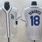 Los Angeles Dodgers #18 Yoshinobu Yamamoto White Cool Base Stitched Baseball Jersey