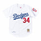 Los Angeles Dodgers #34 Fernando Valenzuela White Stitched Baseball Jersey