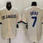 Los Angeles Dodgers #7 Julio Urias Cream 2024 City Connect Limited Stitched Baseball Jerseys