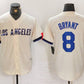 Los Angeles Dodgers #8 Kobe Bryant Cream 2024 City Connect Limited Stitched Baseball Jersey