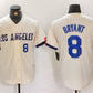 Los Angeles Dodgers #8 Kobe Bryant Number Cream 2024 City Connect Limited Stitched Baseball Jersey