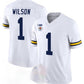M.Wolverines #1 Roman Wilson 2023 F.U.S.E. White Rose Bowl Patch Stitched Jersey College Jerseys