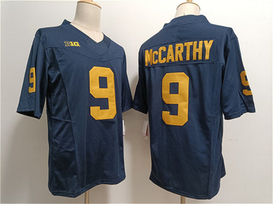 M.Wolverines #9 J.J. McCarthy 2023 F.U.S.E. Navy Stitched Jersey College Jerseys