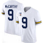 M.Wolverines #9 J.J. McCarthy 2023 F.U.S.E. White Rose Bowl Patch Stitched Jersey College Jerseys