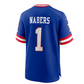 NY.Giants #1 Malik Nabers 2024 Draft First Round Pick Player Game Jersey - Royal American Football Jerseys