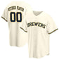 Milwaukee Brewers Cream Home Pick-A-Player Retired Roster Replica Jersey Baseball Jerseys