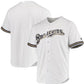 Milwaukee Brewers White Majestic Team Official Jersey Baseball Jersey