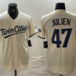 Minnesota Twins #47 Edouard Julien Cream Cool Base Stitched Baseball Jersey
