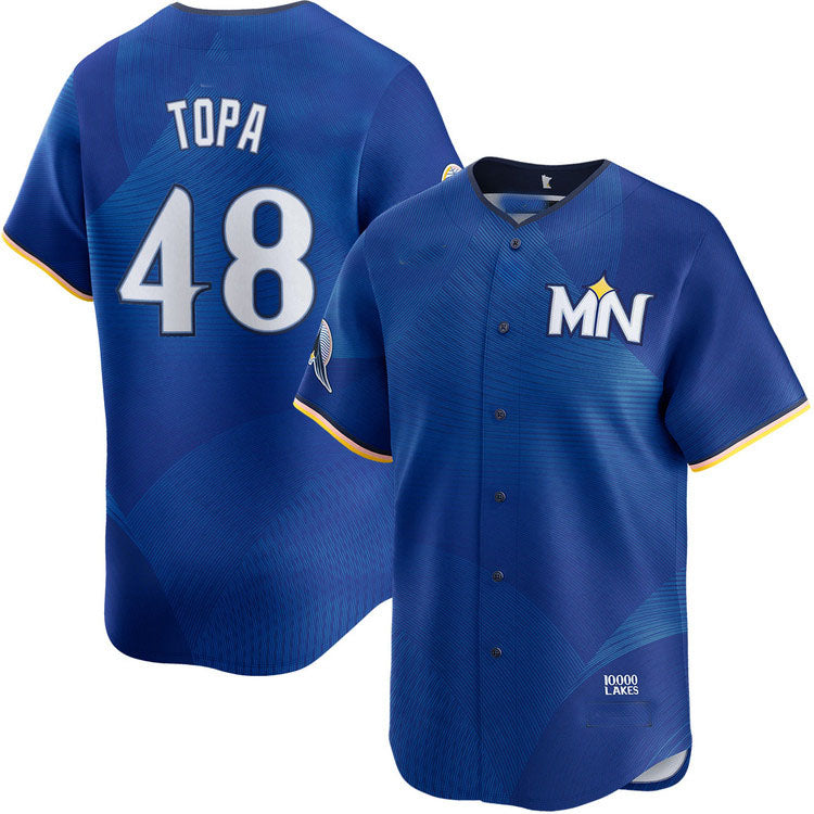 Minnesota Twins #48 Justin Topa City Connect Limited Baseball Jersey