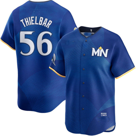 Minnesota Twins #56 Caleb Thielbar City Connect Limited Baseball Jersey