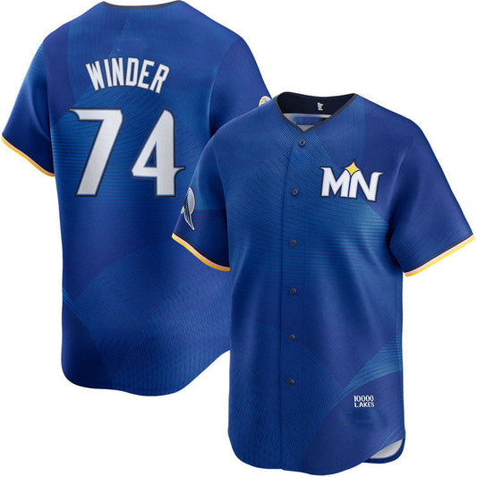Minnesota Twins #74 Josh Winder City Connect Limited Baseball Jersey