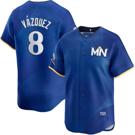 Minnesota Twins #8 Christian Vazquez City Connect Limited Baseball Jersey