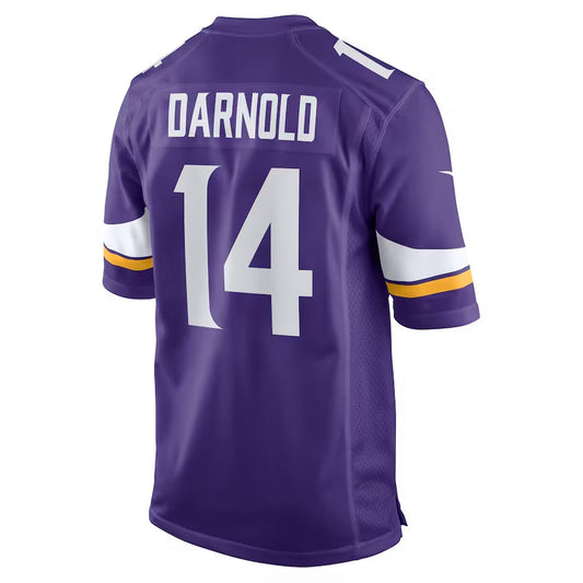 MN.Vikings #14 Sam Darnold Team Game Jersey - Purple American Football Jerseys