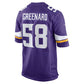 MN.Vikings #58 Jonathan Greenard Team Game Jersey - Purple American Football Jerseys