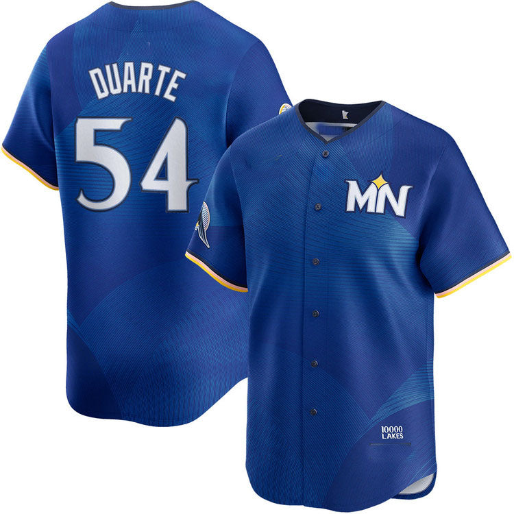 Minnesota Twins #54 Daniel Duarte City Connect Limited Baseball Jersey