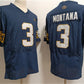 N.Dame Fighting Irish #3 Joe Montana Navy With Name Limited Stitched Jersey College Jerseys