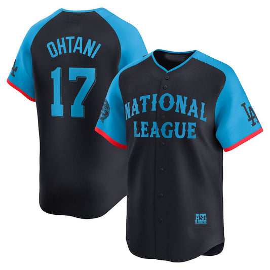 National League #17 Shohei Ohtani 2024 All-Star Game Limited Player Jersey - Navy Baseball Jerseys