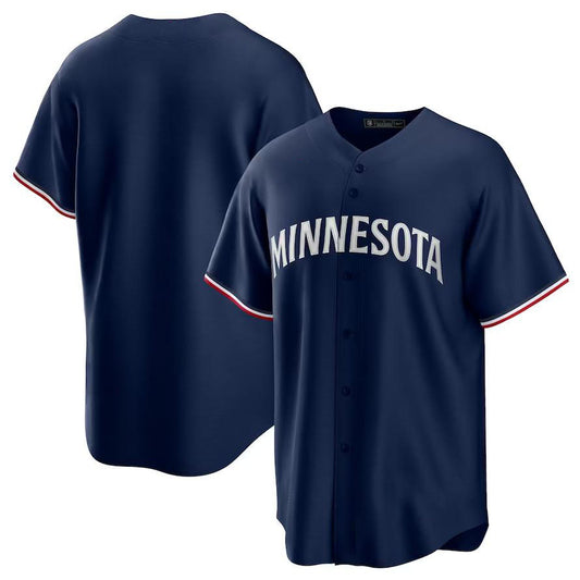 Minnesota Twins Navy Alternate Replica Team Logo Jersey