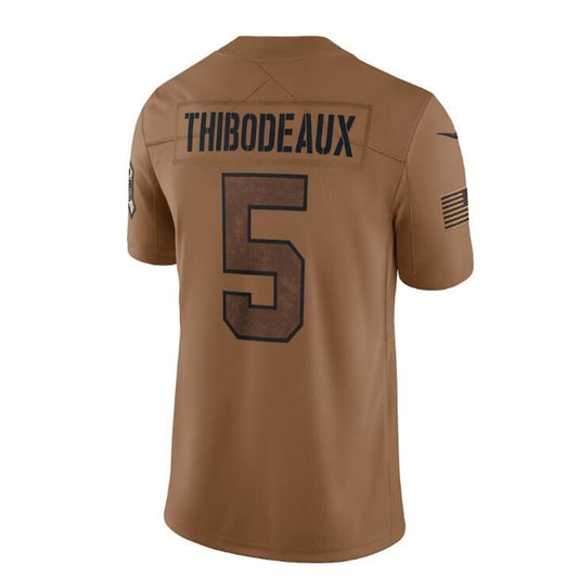 NY.Giants #5 Kayvon Thibodeaux Brown 2023 Salute To Service Limited Jersey Stitched American Football Jerseys