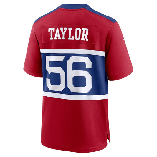 NY.Giants #56 Lawrence Taylor Alternate Retired Player Game Jersey - Century Red American Football Jerseys