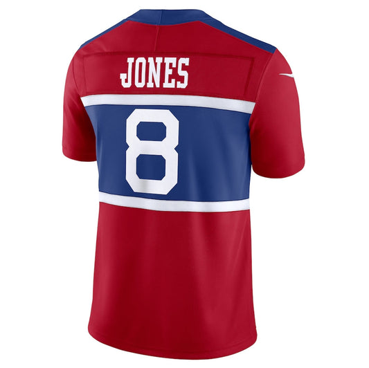 NY.Giants #8 Daniel Jones Alternate Vapor F.U.S.E. Limited Jersey - Century Red American Football Jerseys