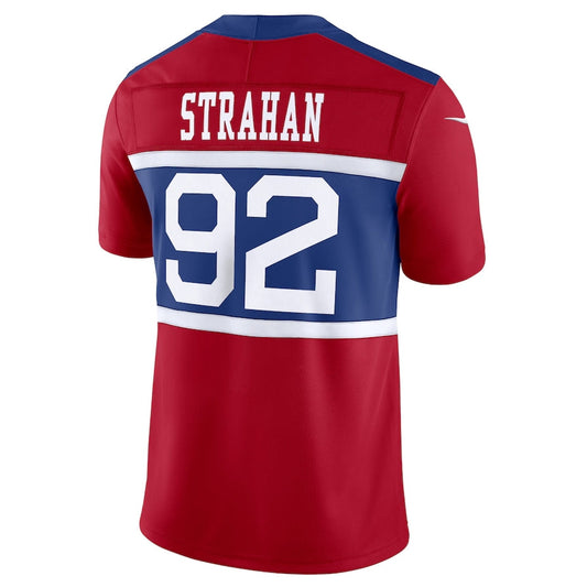 NY.Giants #92 Michael Strahan Alternate Vapor F.U.S.E. Retired Player Limited Jersey - Century Red American Football Jerseys