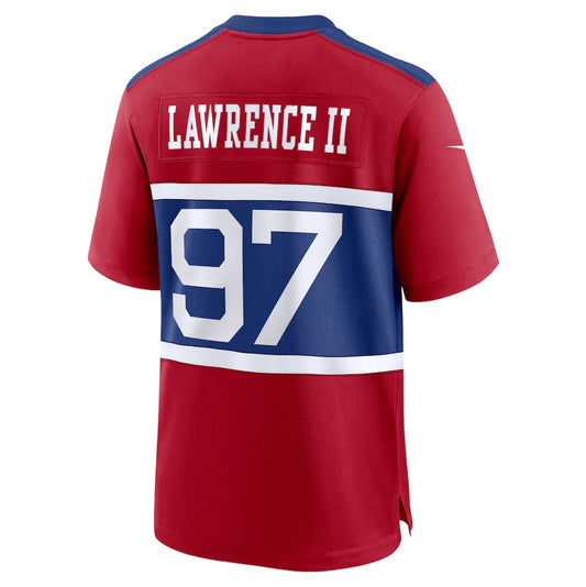 NY.Giants #97 Dexter Lawrence II Alternate Player Game Jersey - Century Red American Football Jerseys