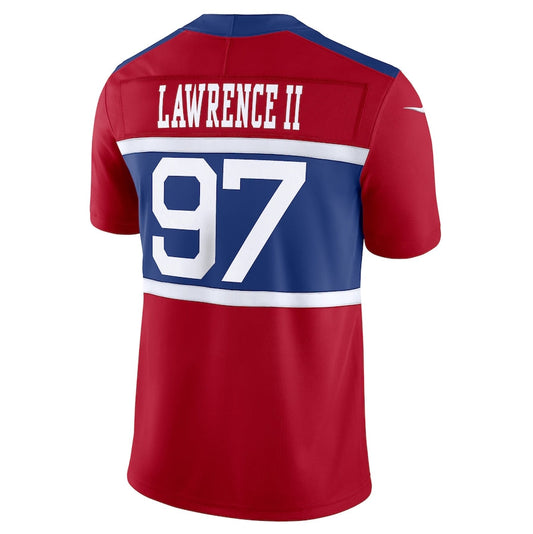 NY.Giants #97 Dexter Lawrence II Alternate Vapor F.U.S.E. Limited Jersey - Century Red American Football Jerseys