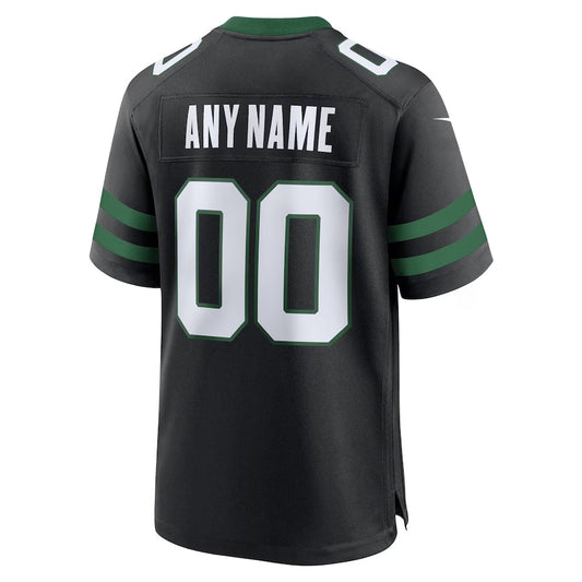 NY.Jets Alternate Custom Game Jersey - Legacy Black American Football Jerseys